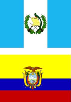 Flags: Guatema & Ecuador