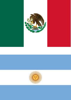 Flags: Mexico & Argentina
