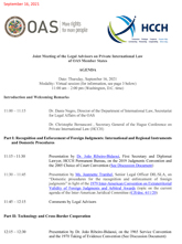 OAS/HCCH: Joint Meeting of the Legal Advisors on Private International Law of OAS Member States