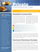 Private International Law (Latest Developments - January 2019)