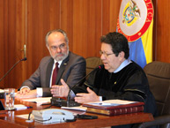 IACHR Chair and President of the Colombia Supreme Court of Justice sign a cooperation agreement