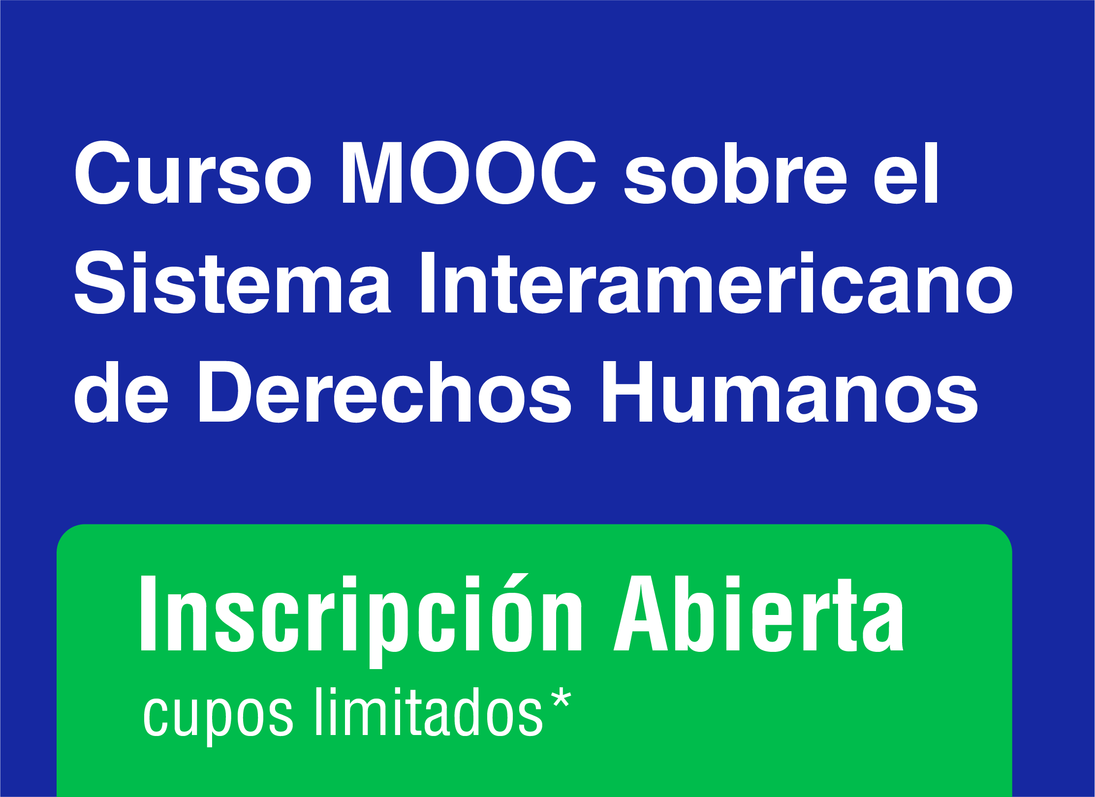 Curso MOOC sobre el Sistema Interamericano de Derechos Humanos