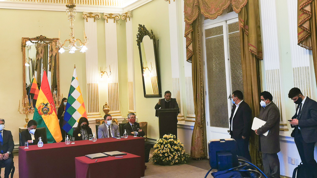 Firma de Acuerdo e instalación de la MESEG-Bolivia