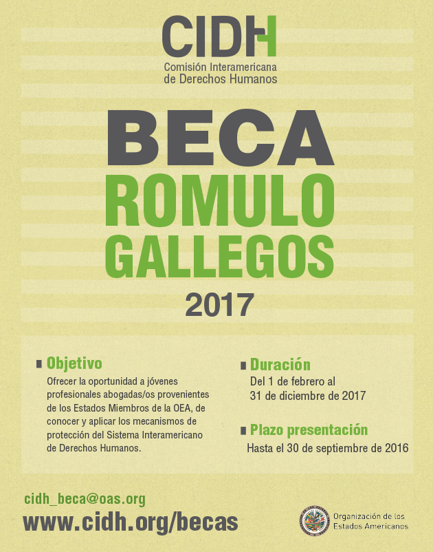Beca Rmulo Gallegos 2017