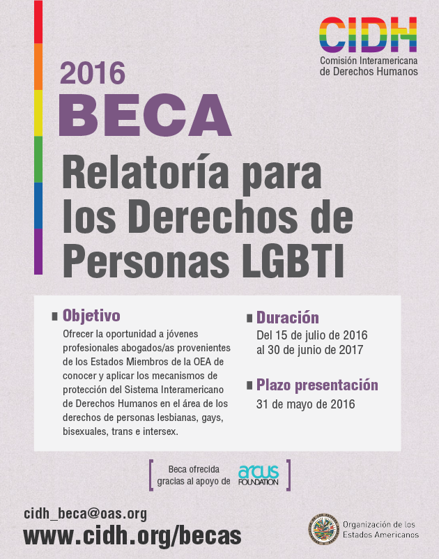 Beca sobre Derechos de Personas LGBTI 