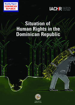 Situation of Human Rights in Dominican Republic