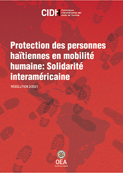 Protection des personnes haïtïennes en mobilité humaine: Solidarité interaméricaine