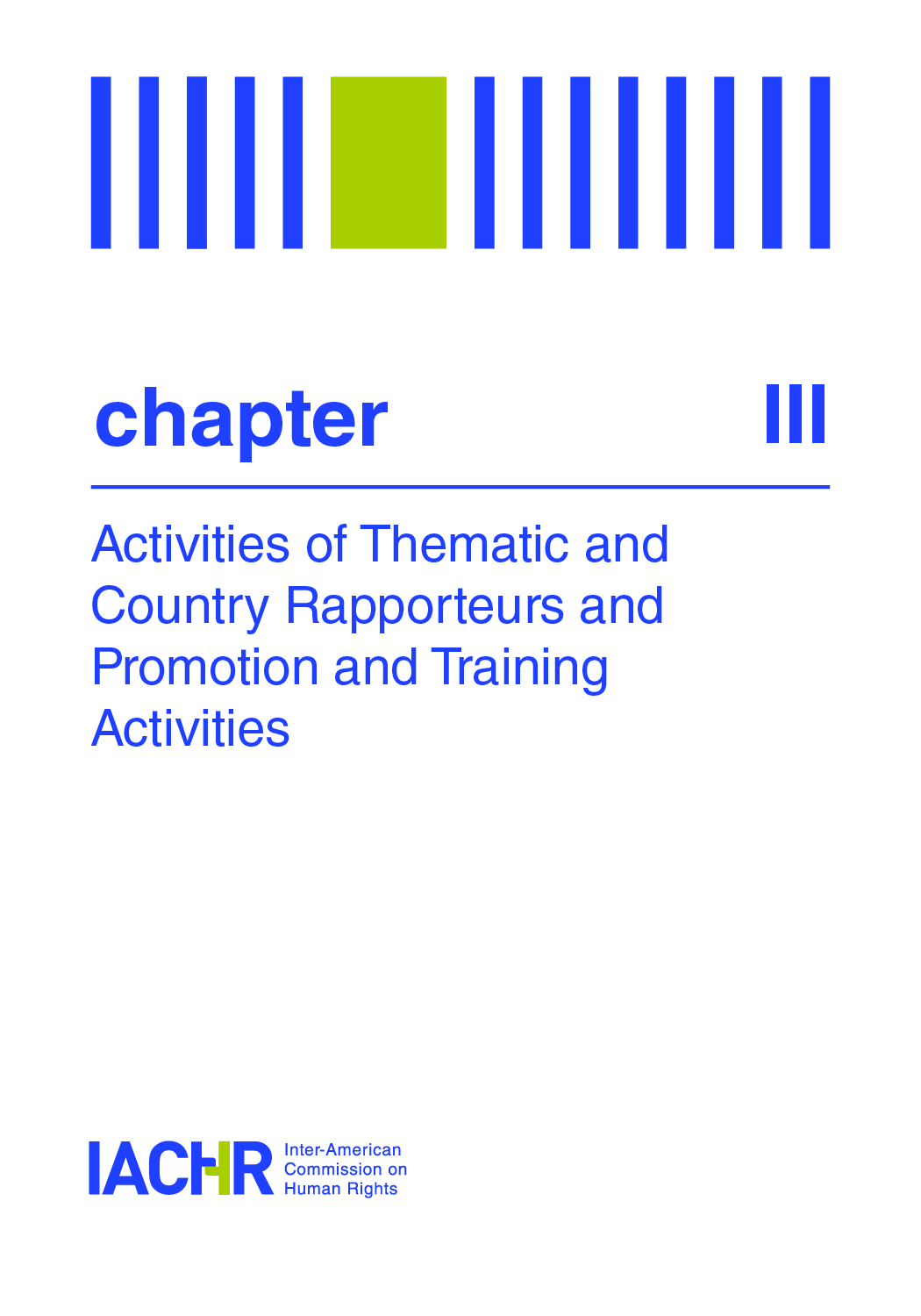 Activities of Thematic and Country Rapporteurs and Promotion and Training Activities