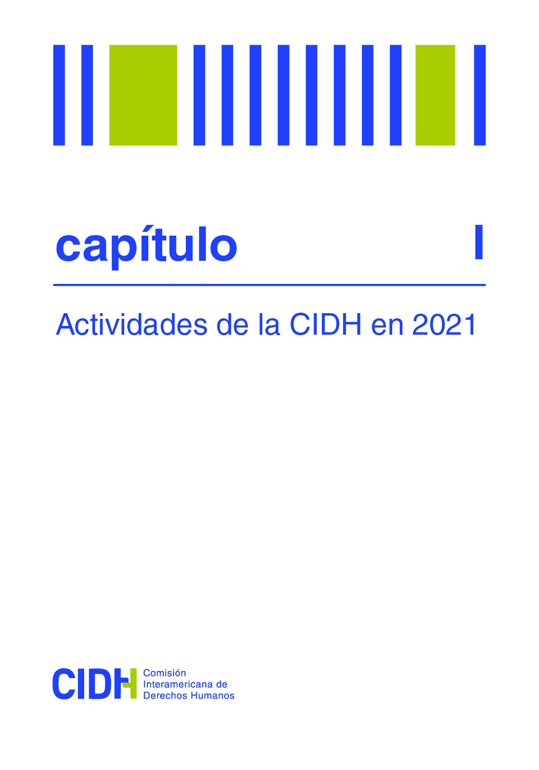 Actividades de la CIDH en 2021