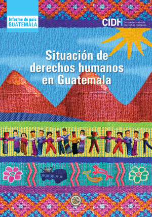 Tapa del informe de la CIDH, Situación de Derechos Humanos en Guatemala