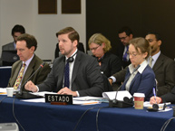 Representantes del Estado en la audiencia sobre la situación de las personas detenidas en Guantánamo. 12 de marzo de 2013