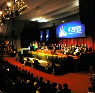 Presidium de la ceremonia de Inauguración de la 42 Asamblea General de la OEA