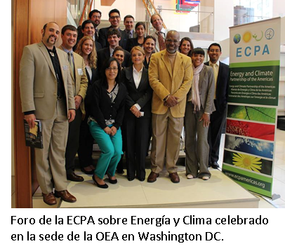 Foro de la ECPA sobre Energía y Clima celebrado en la sede de la OEA en Washington DC.