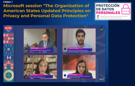 Se presentan Los Principios Actualizados Sobre La Privacidad y La Protección de Datos Personales del CJI en la Asamblea Global de la Privacidad