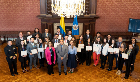 Finaliza el Primer curso de actualización sobre el Sistema Jurídico Interamericano para la Academia Diplomática “Augusto Ramírez Ocampo”, del Ministerio de Relaciones Exteriores de Colombia