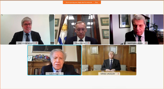 OEA inaugura curso virtual sobre el “Sistema Interamericano” para la Academia Diplomática del Uruguay