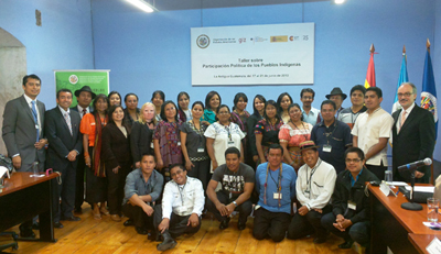 Workshop on the political participation of indigenous leaders