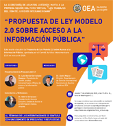 Foro Virtual: "Presentación de la Propuesta del Comité Jurídico Interamericano de Ley Modelo 2.0 sobre Acceso a la Información Pública" 
