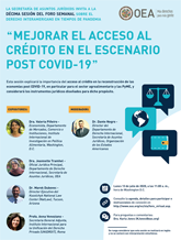 Foro Virtual: “Mejorar el acceso al crédito en el escenario post COVID-19”