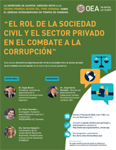 Foro Virtual: “El rol de la sociedad civil y el sector privado en el combate contra la corrupción”