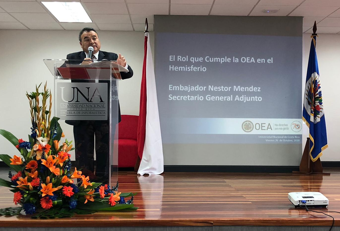 Visita Oficial del Secretario General Adjunto de la OEA, Embajador Nestor Mendez(24 de noviembre de 2018)