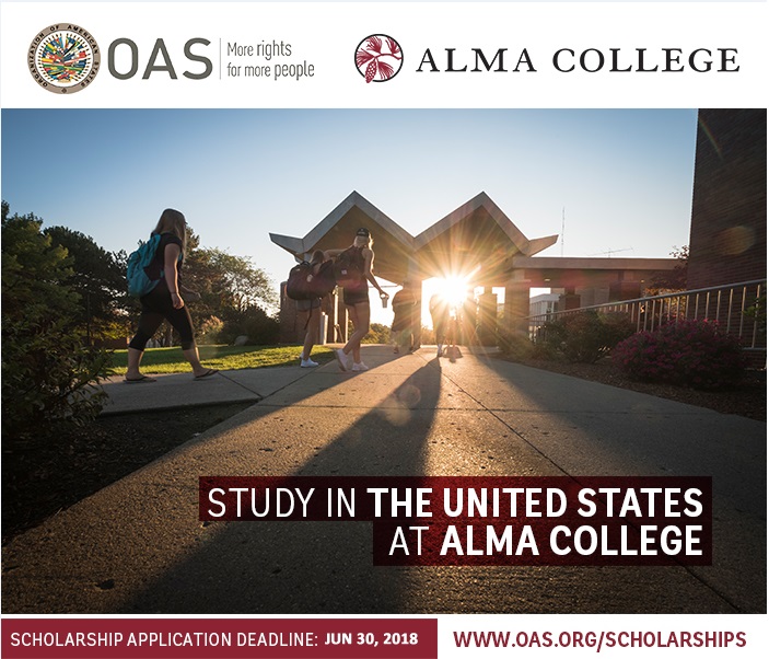 Becas para Estudiar Licenciaturas en Alma College (Estados Unidos)(22 de junio de 2018)