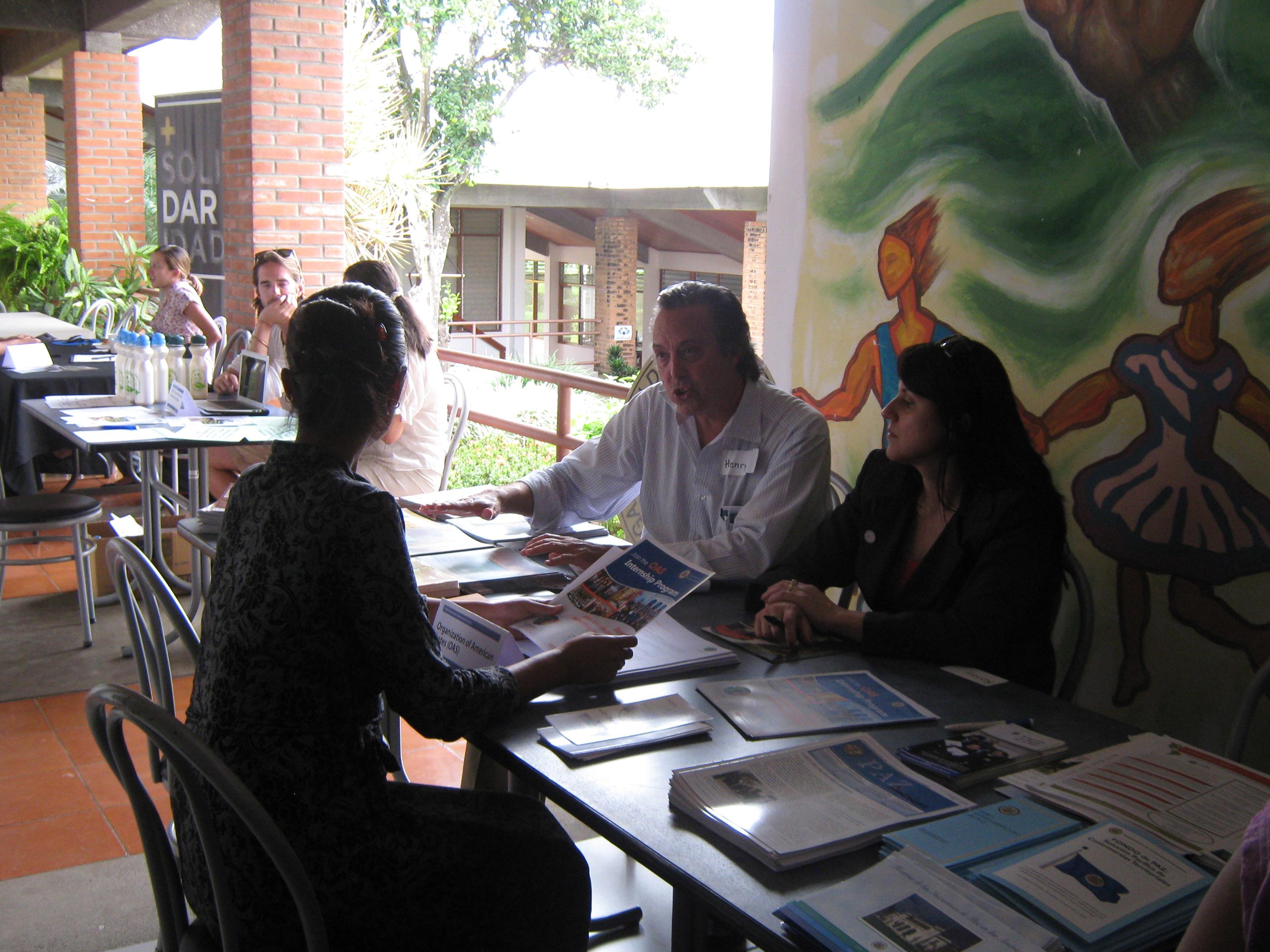 Participación de la Organización de los Estados Americanos en la Feria Anual de Pasantía de la Universidad Para La Paz(15 de noviembre de 2012)