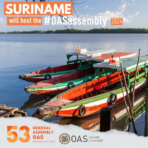Suriname to Host the 54th OAS General Assembly in 2024 

