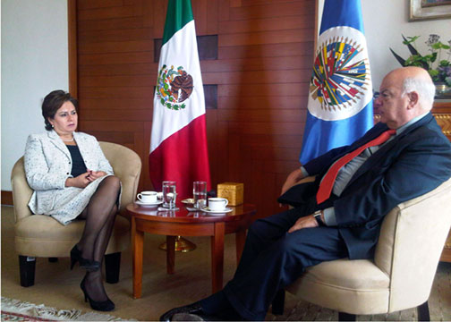 OAS Secretary General Meets with Mexico’s Foreign Minister