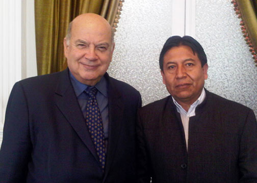El Secretario General de la OEA se reunió con el Canciller Choquehuanca