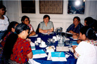 Guatemala, September 2004. Rapporteur Susana Villarán and a delegation of the IACHR Executive Secretariat—composed of specialist attorneys Elizabeth Abi-Mershed, Isabel Madariaga, and María Claudia Pulido—offered a Training Workshop for Indigenous Women Leaders.