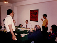 Oficina de trabajo de la CIDH durante la visita. Crédito: Archivo CIDH