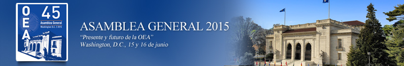 45 Período Ordinario de Sesiones de la Asamblea General de la OEA - 2015