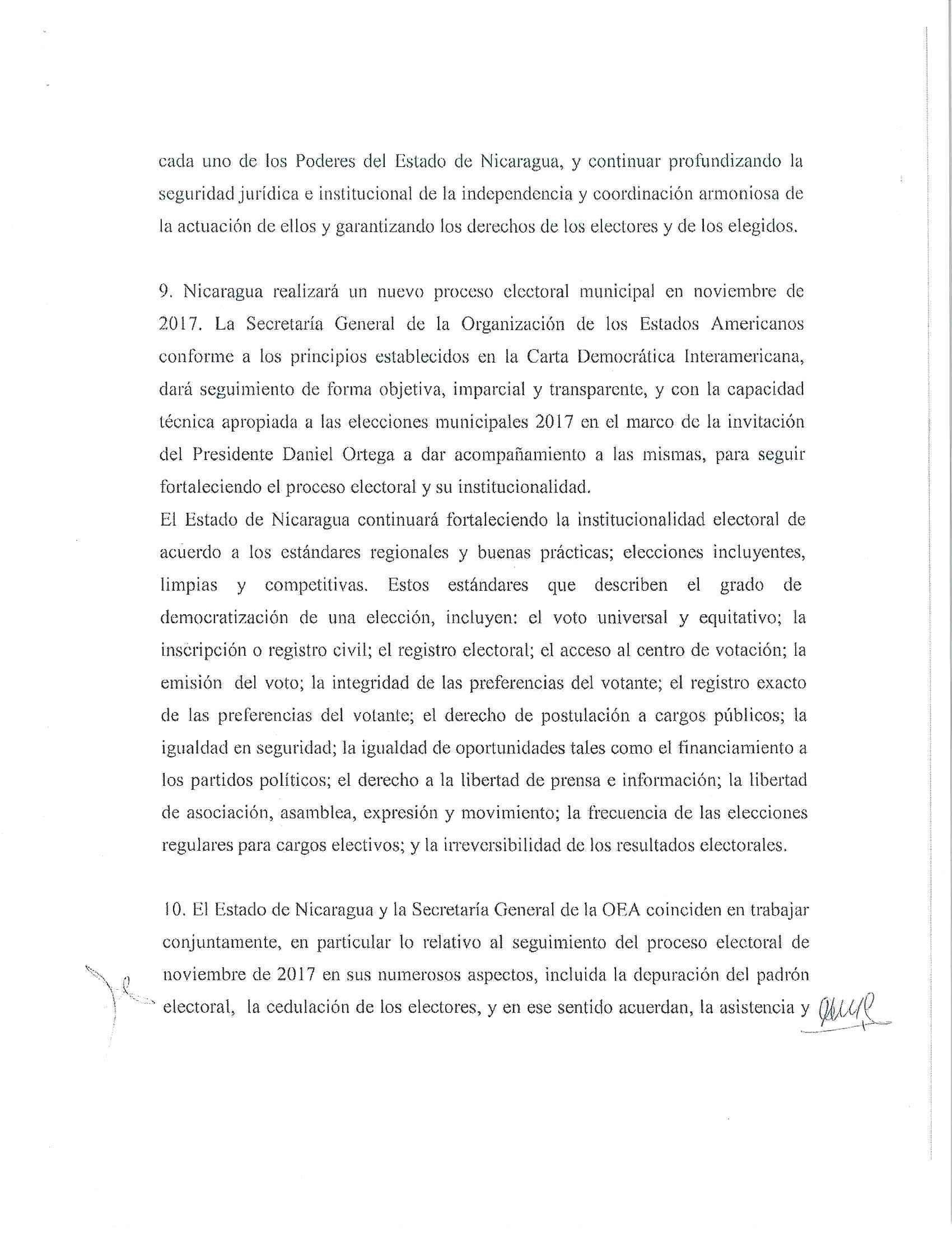 Acuerdo Nicaragua OEA 2017 4/6