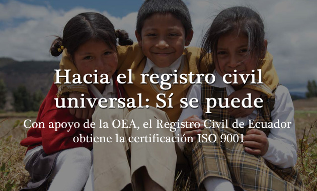 Hacia el registro civil universal: Sí se puede