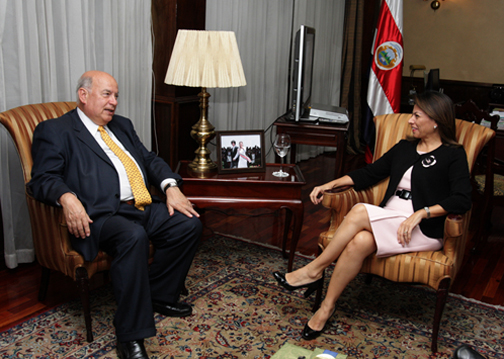 OAS Secretary General Meets with President of Costa Rica