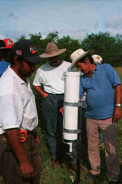 Instalation of a water gage