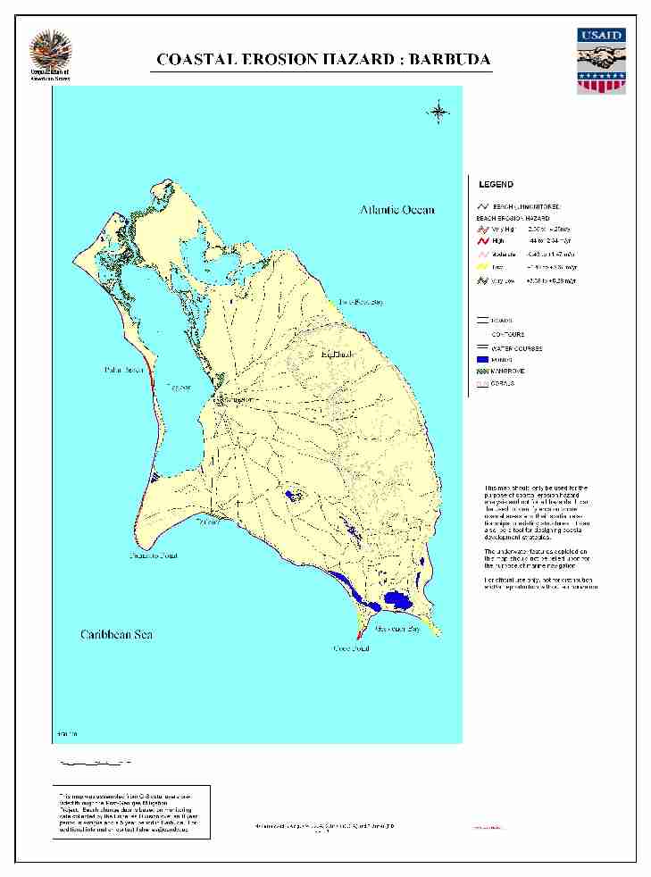 Barbuda Beach Erosion Map