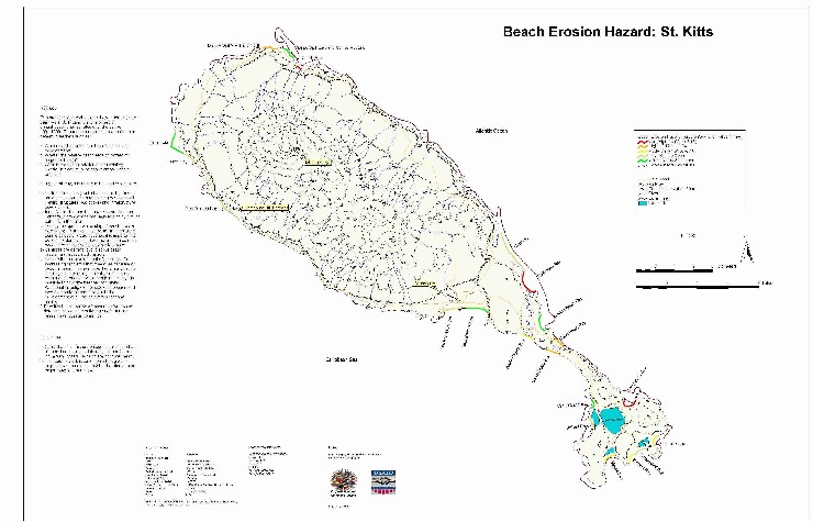 St. Kitts Beach Erosion Map