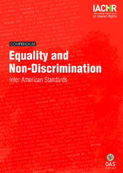 Compendium on Inter-American Standards on Equality and Discrimination