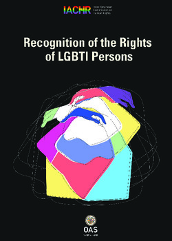 Progress on and challenges to recognizing the rights of LGBTI persons in the Americas