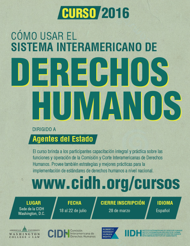Curso sobre el Sistema Interamericano de Protección de Derechos Humanos