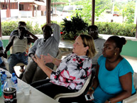 Visita de la CIDH a una comunidad aldeana maroon formada por 8.000 personas, aldea de Brownsweg, distrito de Brokopondo, Suriname.