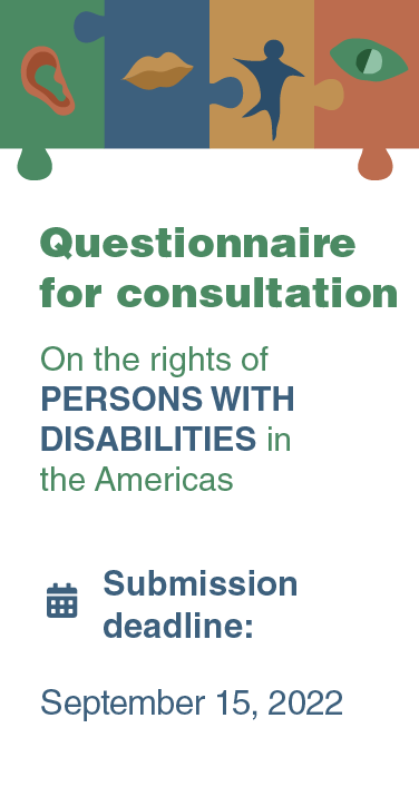 Online questionnaire for the report on the rights of persons with disabilities in the Americas