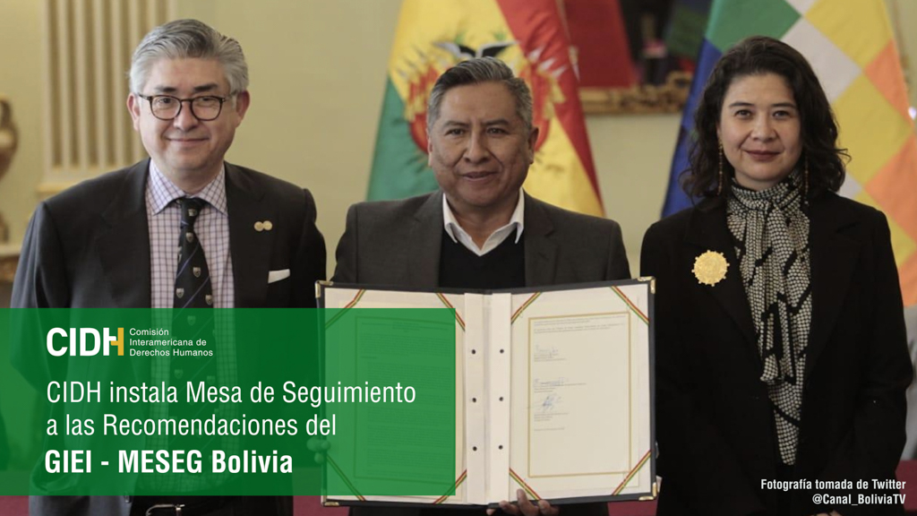 se constituyó la MESEG Bolivia