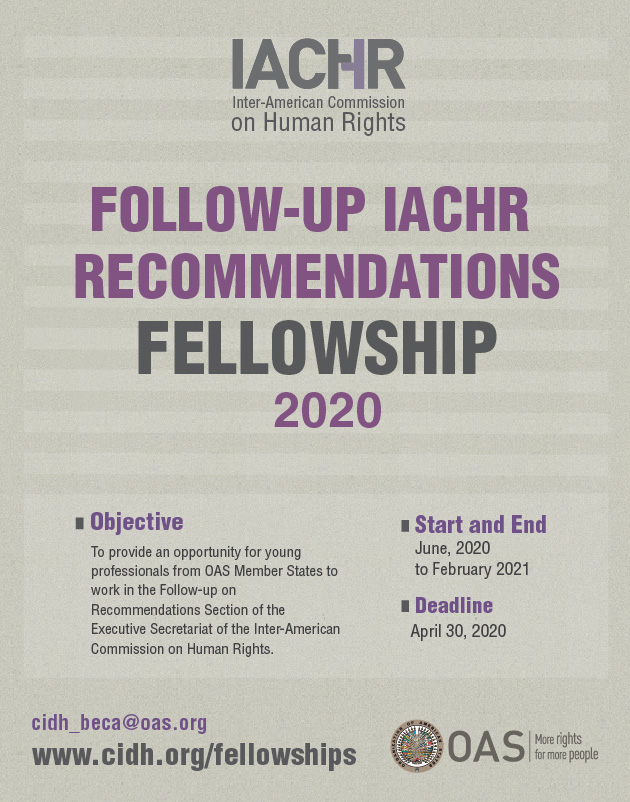 Fellowship Follow-up IACHR Recommendations
