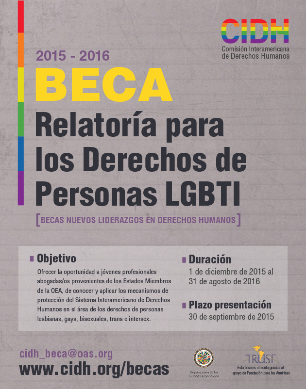 Beca sobre los Derechos de Personas Lesbianas, Gays, Bisexuales, Trans e Intersex (LGBTI)