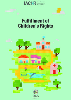 Towards the Effective Fulfillment of Children´s Rights: National Protection Systems