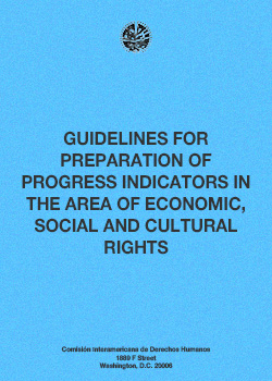 Guidelines for Preparation of Progress Indicators in the Area of Economic, Social and Cultural Rights