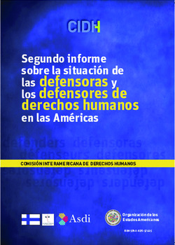 Segundo informe sobre la situación de las defensoras y los defensores de derechos humanos en las Américas